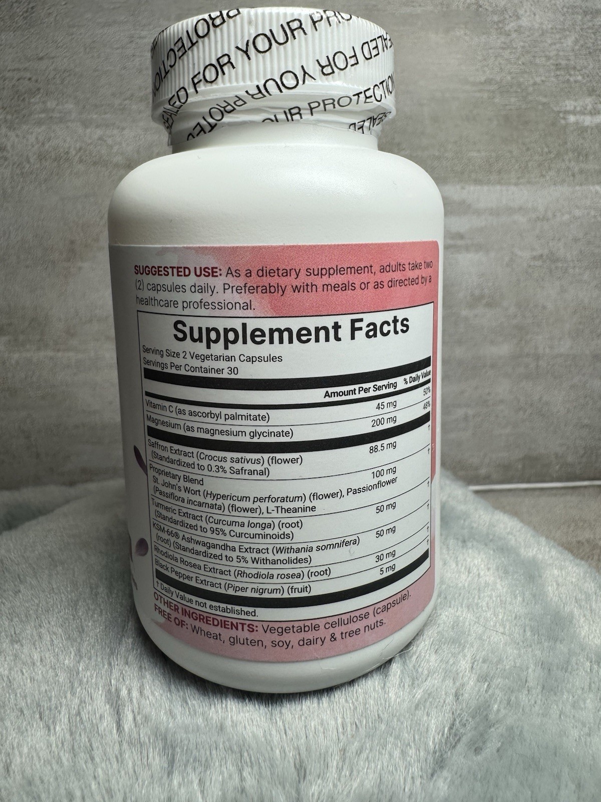Micro Ingredients Saffron+ Advanced Vegetarian 60 Capsules Exp 09/2027