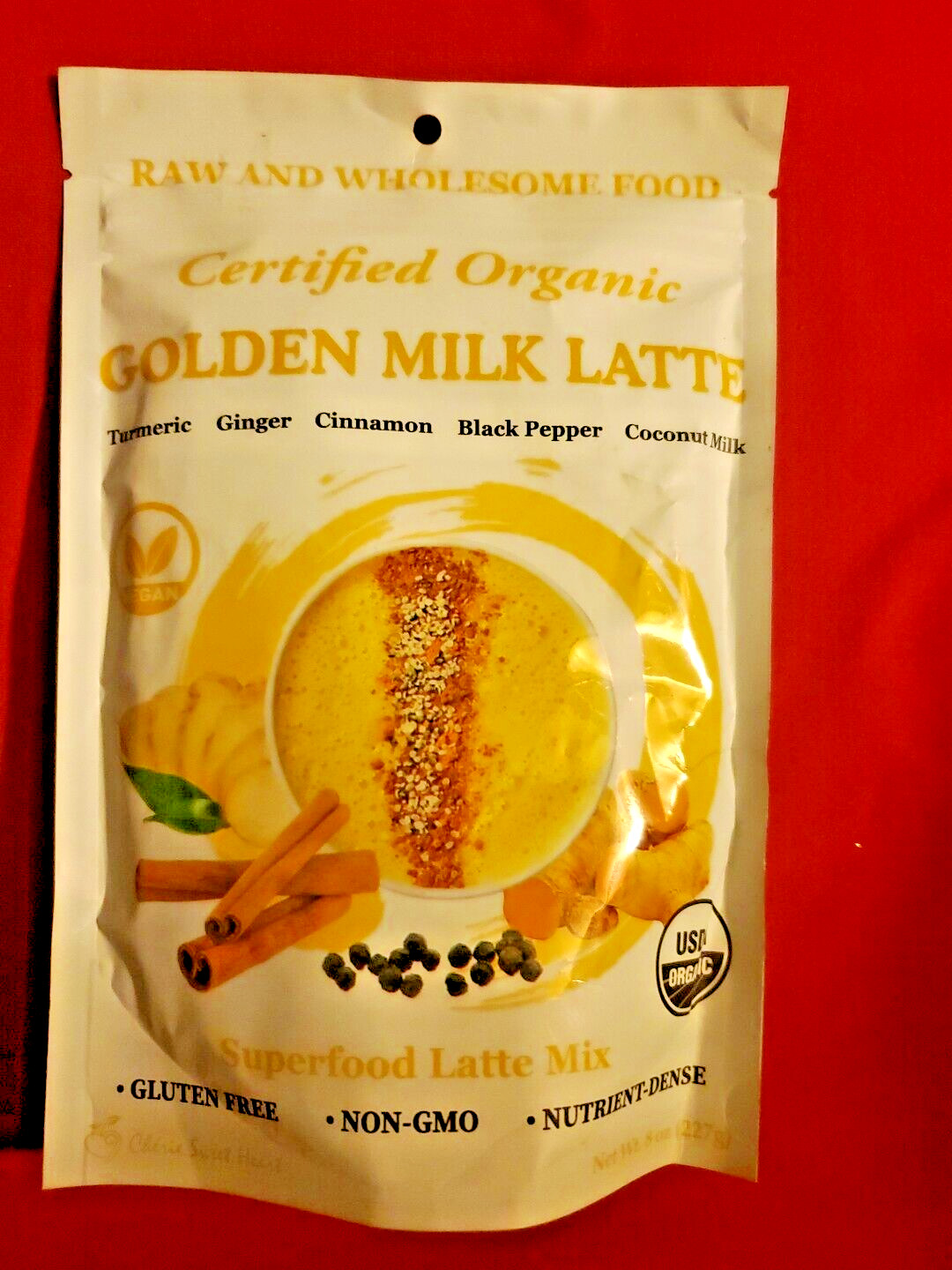CERTIFIED ORGANIC GOLDEN MILK LATTE