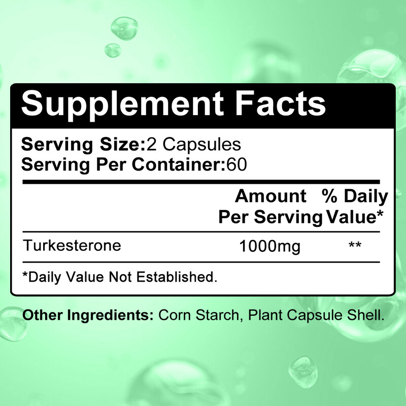 Turkesterone Capsules 500 Mg – Supports Muscle Growth And Endurance, Strength