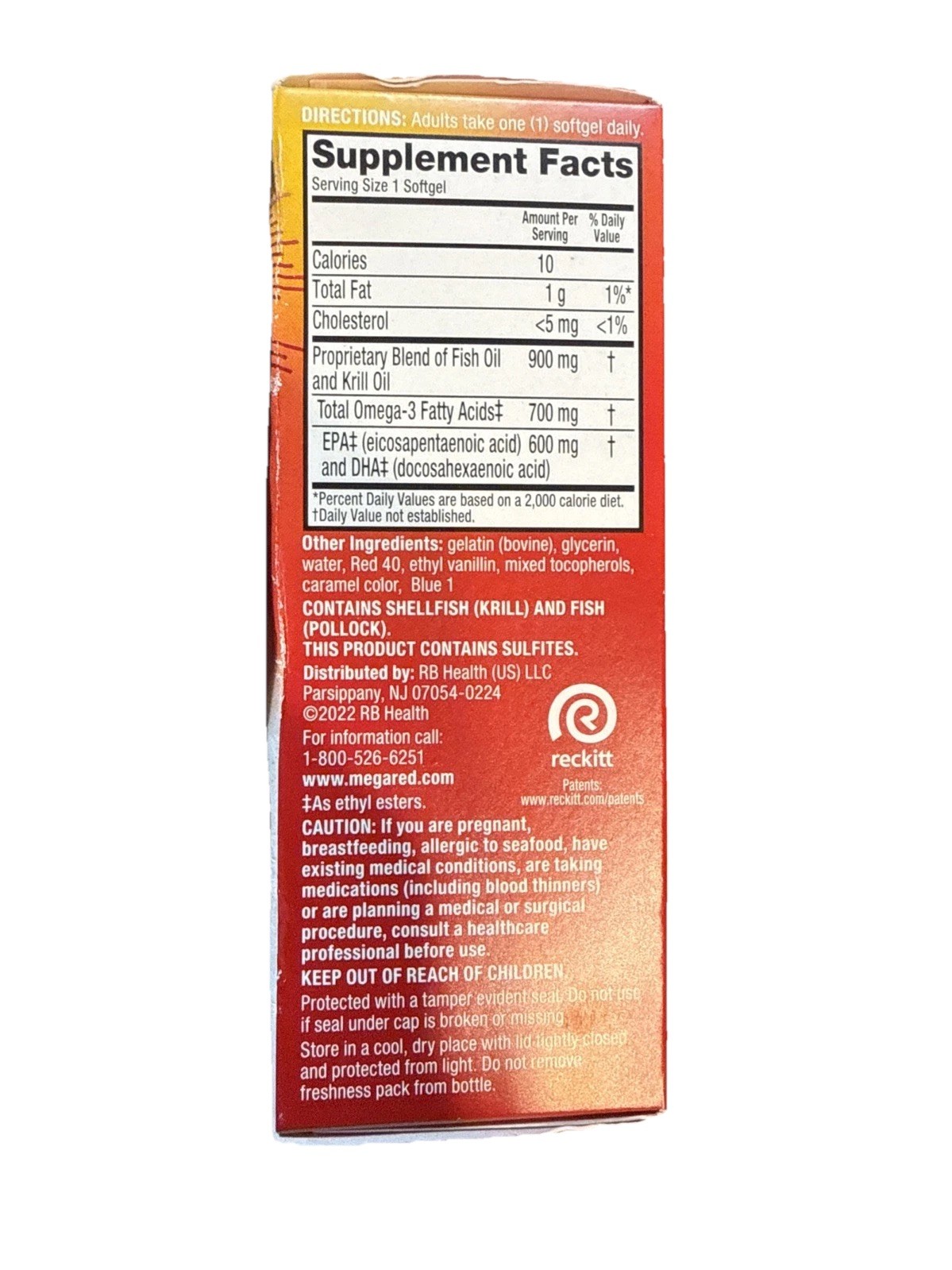 MegaRed®, Advanced 4 In 1 Omega-3s, Ultra Strength, 900 mg, 40 Softgels 7/2026