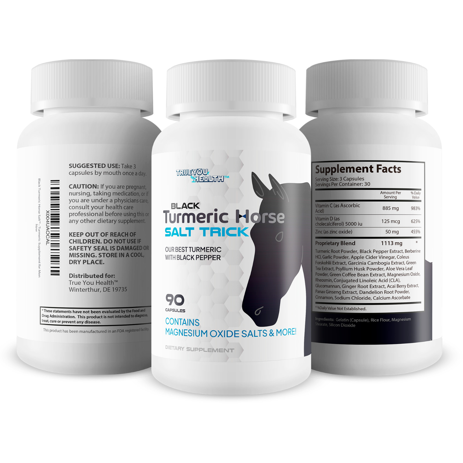 Black Turmeric Horse Salt Trick – Our Best Turmeric with Black Pepper – Vitamins