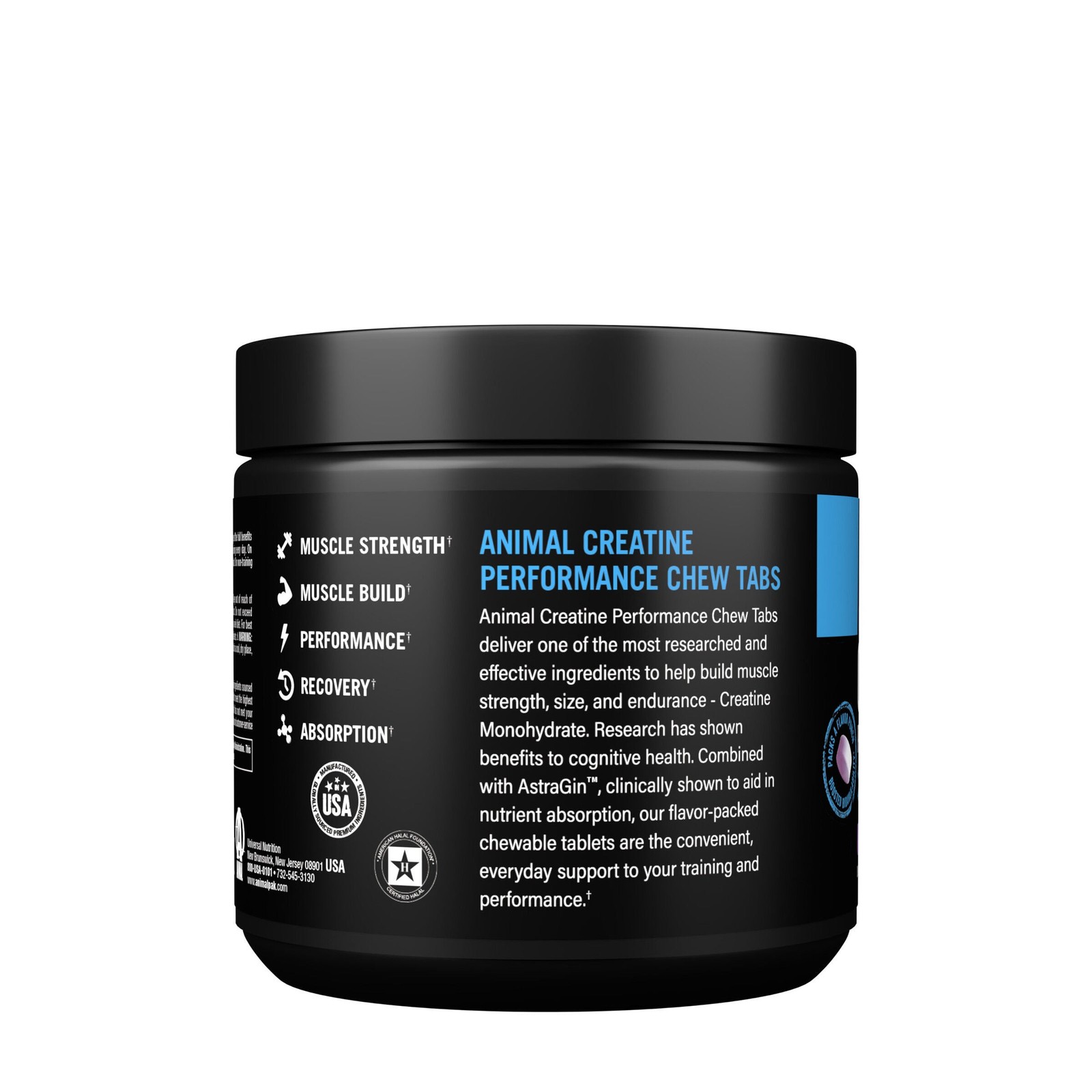 Animal Creatine Performance – Grape – 120 Chewable Tablets (30 Servings)