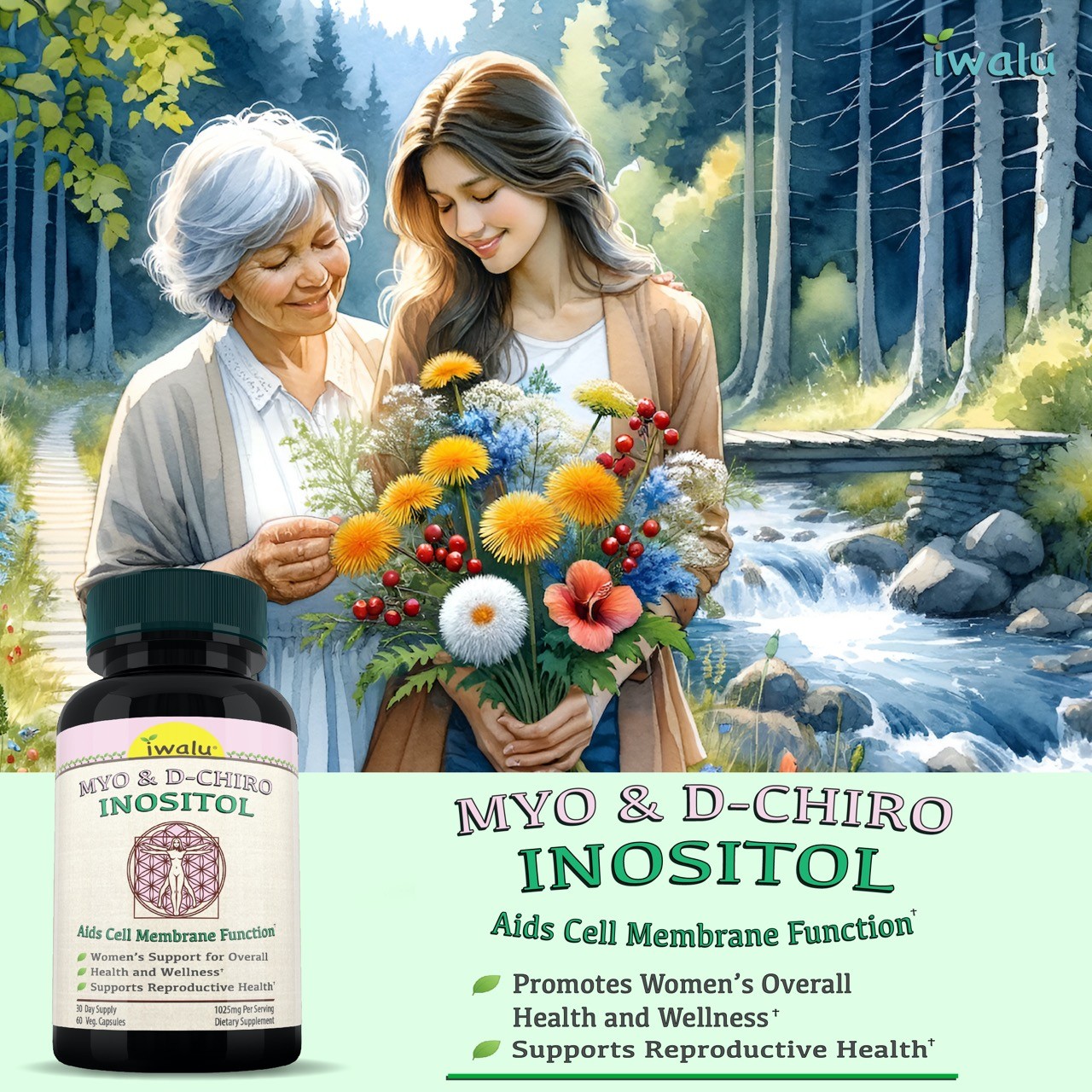 El Mejor Inositol Dosis 1025 Mg, IWALU Oficial | *ENVIO RAPIDO GRATIS* Mismo Día