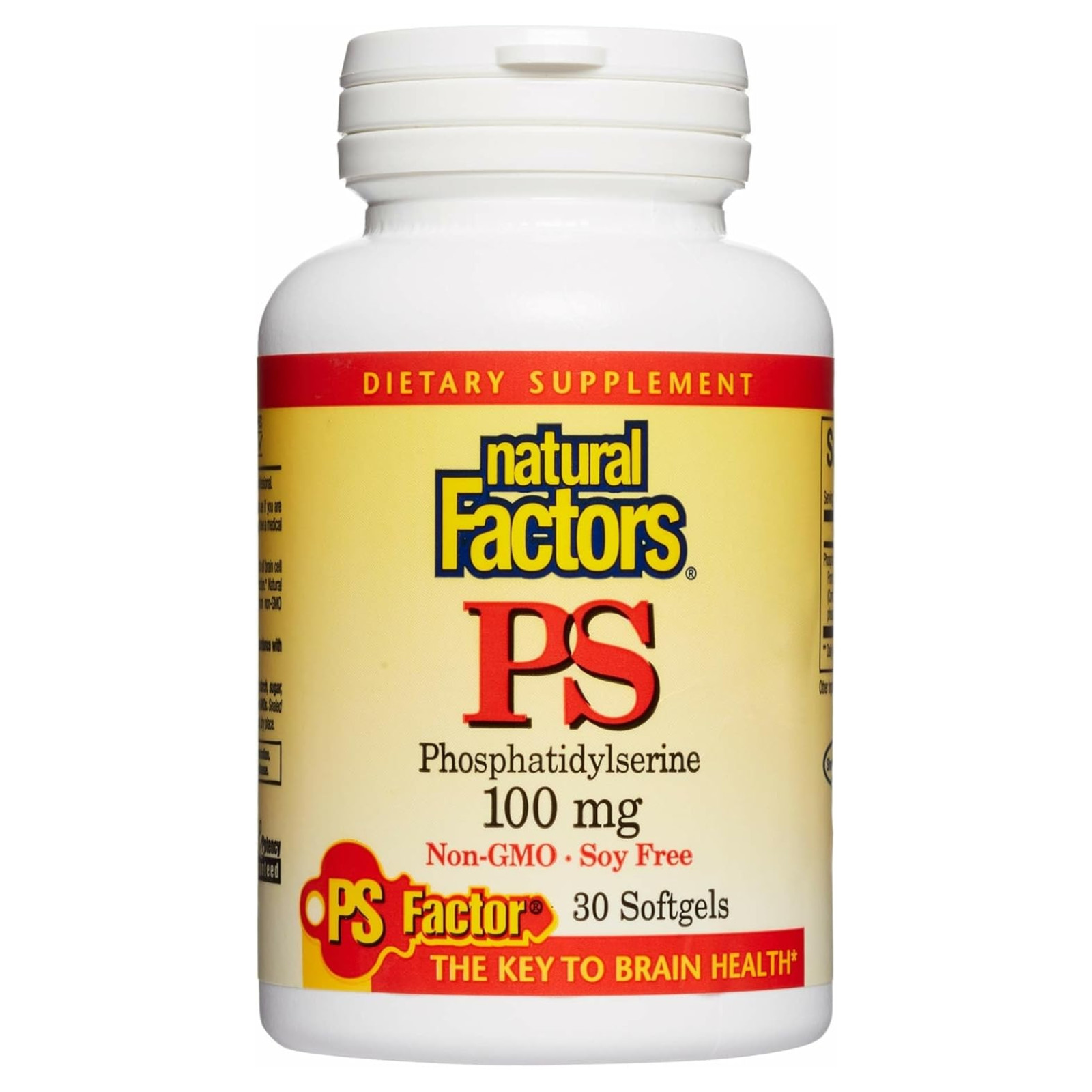 Natural Factors Phosphatidylserine Brain Functions and Memory Support 30 Softgel