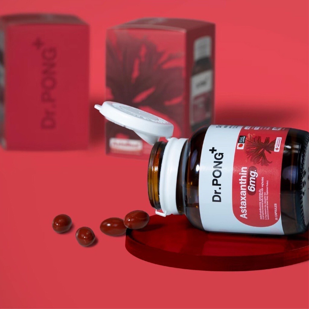 3x New Arrival Dr.Pong Astaxanthin 6mg AstaREAL Japan Anti-Aging Supplement