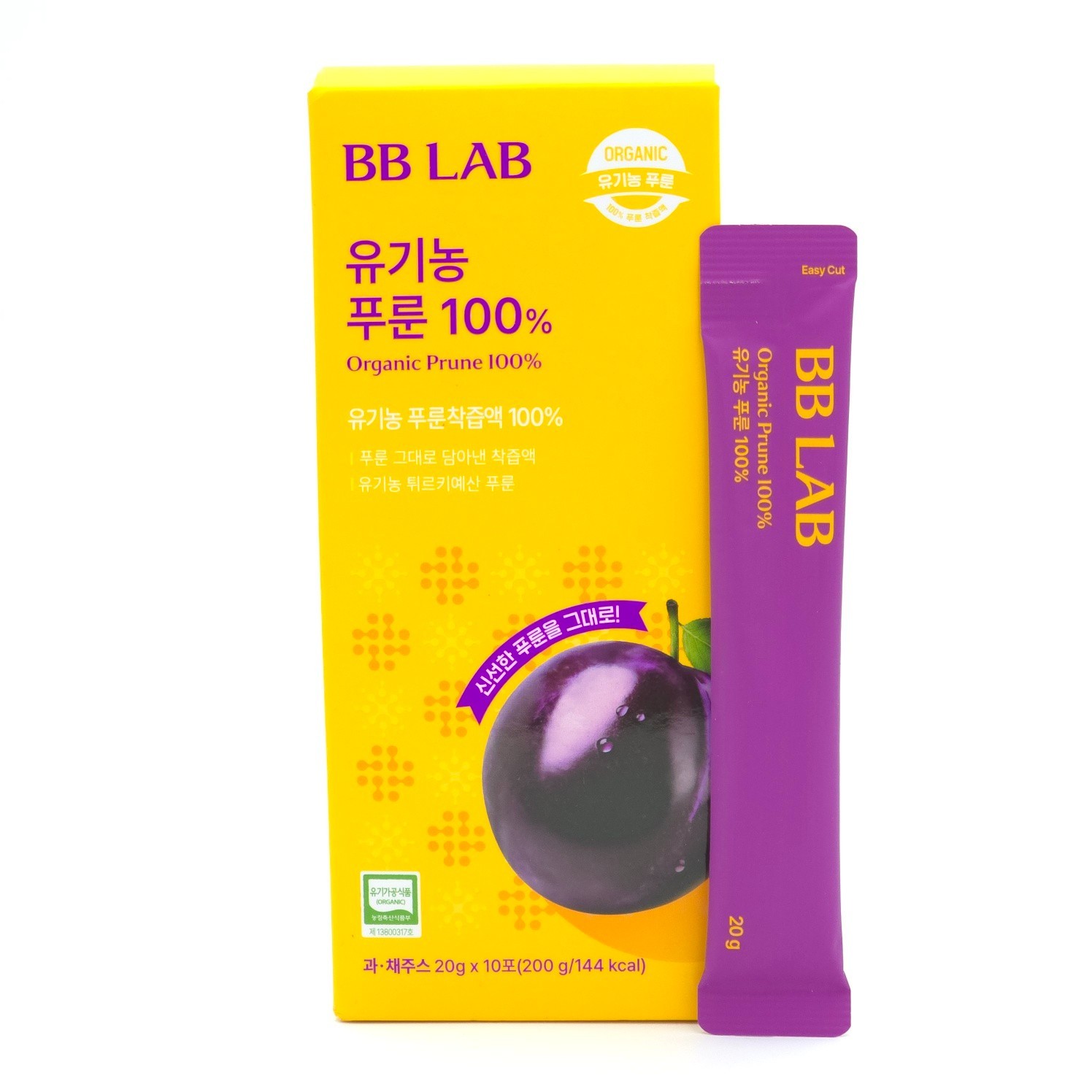 BB LAB Organic Prune 100% Juice Stick – 20g x 10ea (200g) K-Beauty