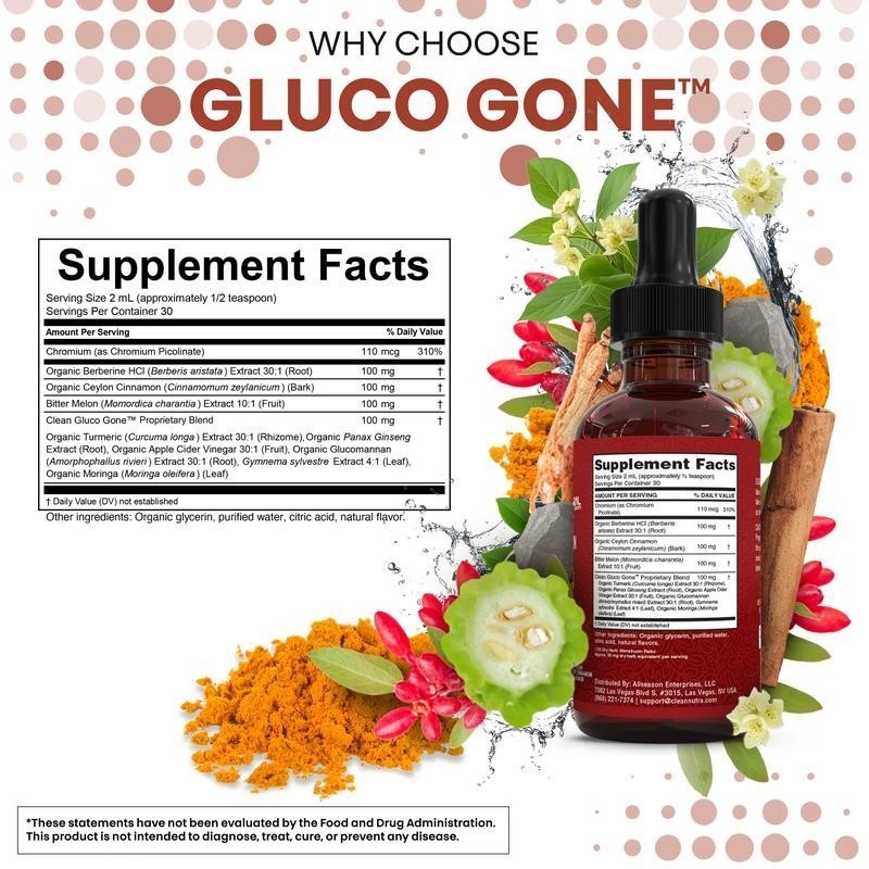Organic Ceylon Cinnamon Berberine Liquid DropsSupplement with Bitter Melon NEW