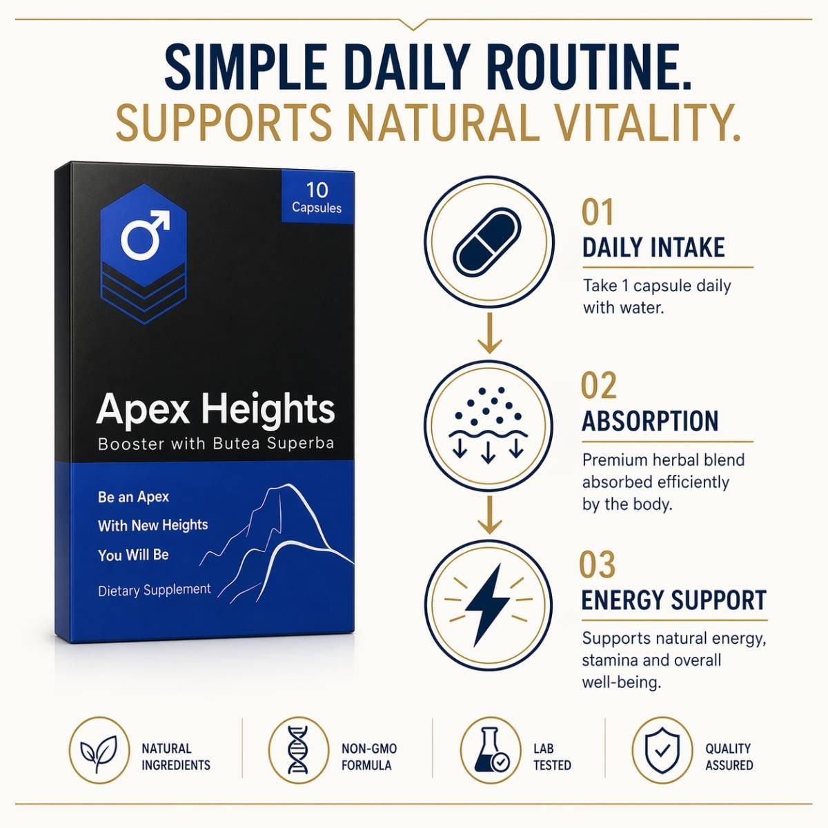 Apex Heights, Male Enhancement Supplement (20 Pills)