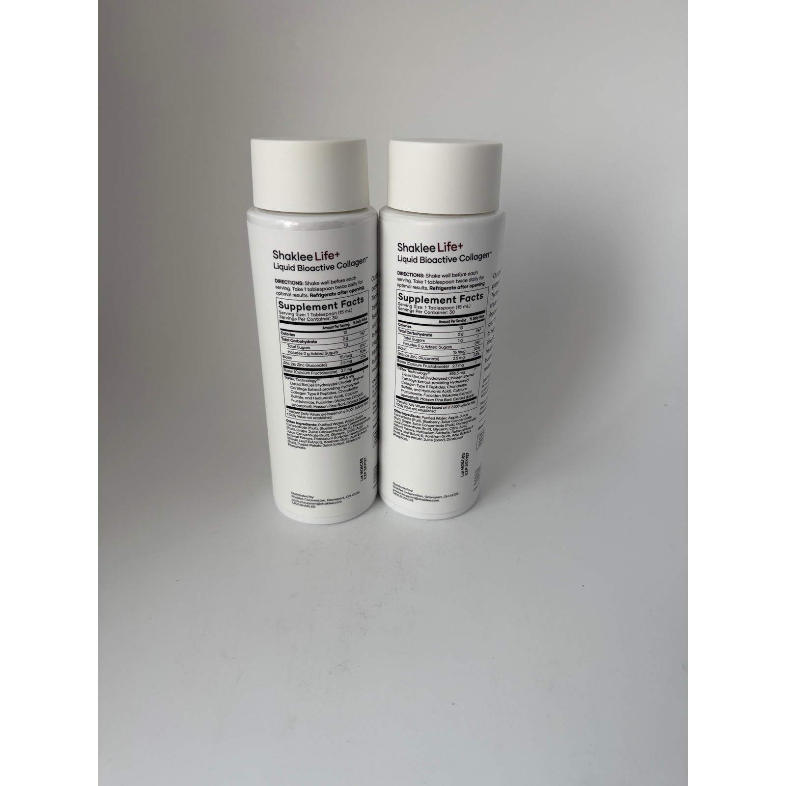 2 Pack Shaklee Liquid BioCell Life+ Bioactive Collagen TriPlex 15.2 EXP 9/27