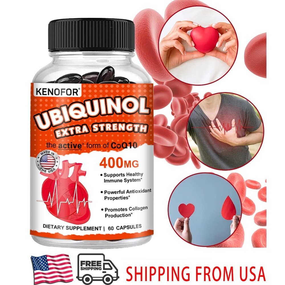 Ubiquinol Coq10 400 Mg, 60 Softgels 3x Better Absorption EXP 7/26