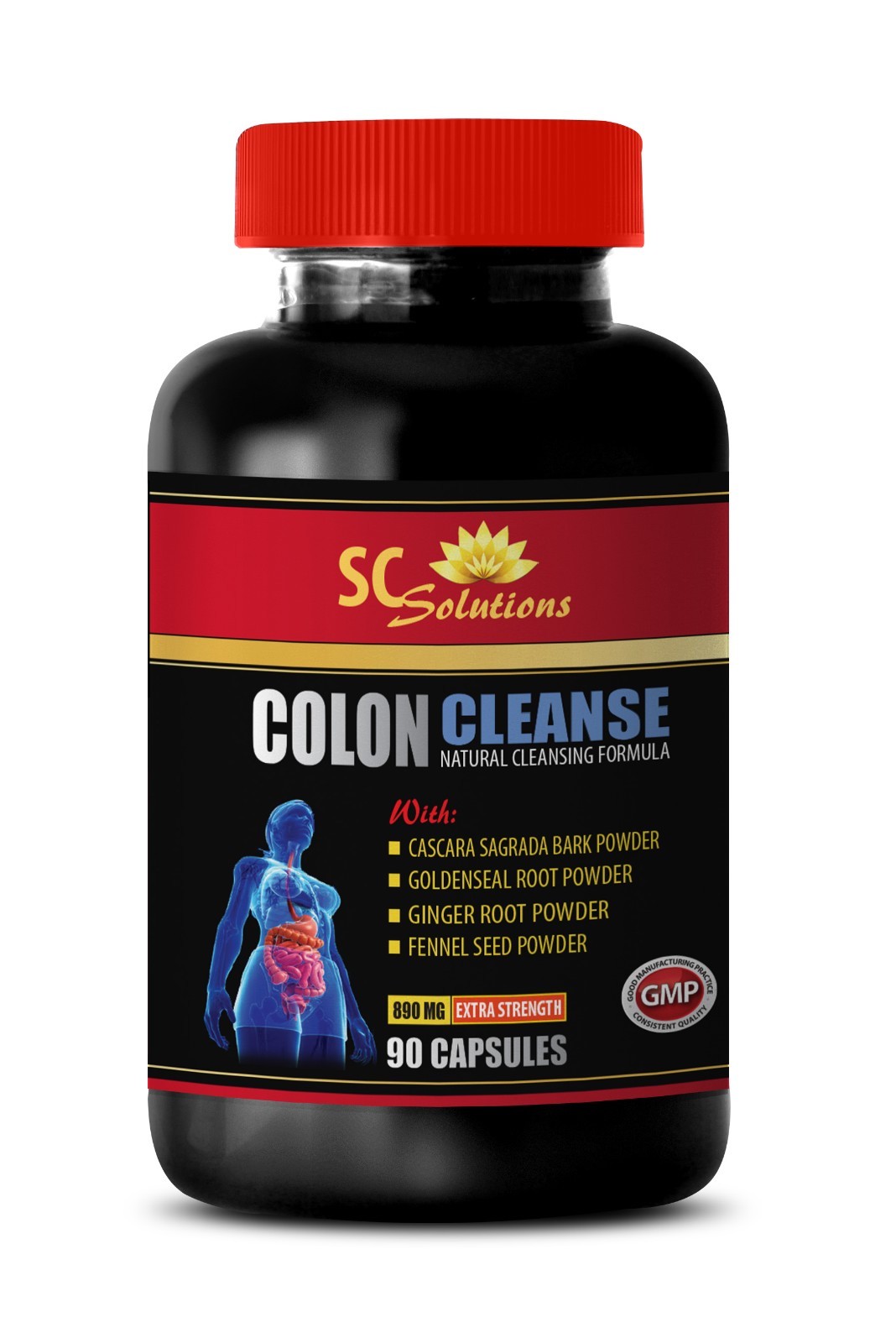 Gut Wellness – COLON CLEANSE COMPLEX – Health Boost 1 Bottle 60 Capsules