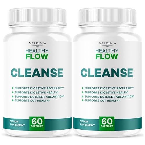 Healthy Flow Cleanse Liver Detox Supplement Capsules Natural 2 Pack 120Ct