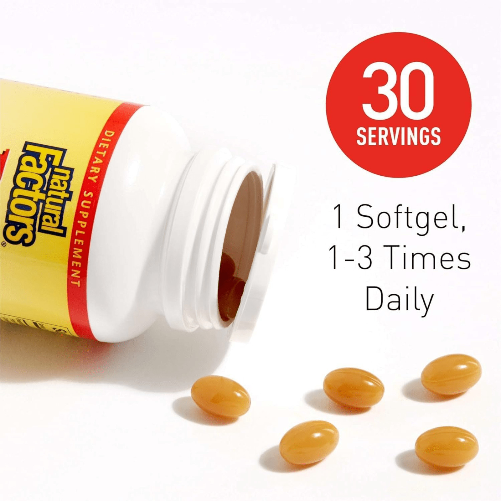 Natural Factors Phosphatidylserine Brain Functions and Memory Support 30 Softgel