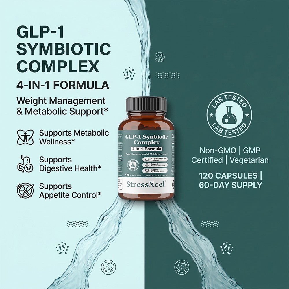 4in1 Symbiotic Complex for Metabolism,Appetite Manage & Gut Balance,30~120 Caps