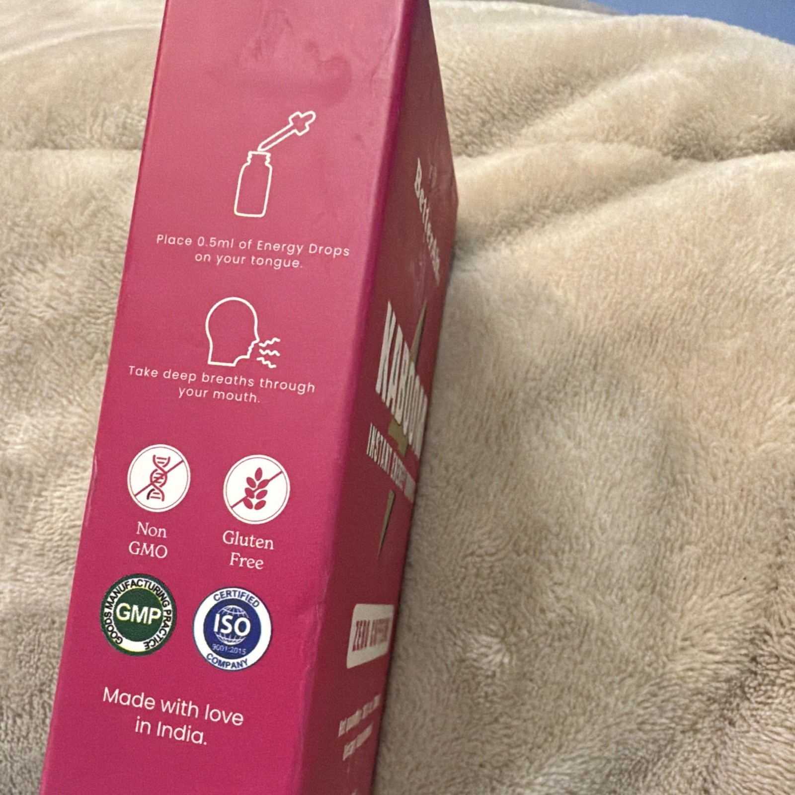 BetterAlt Kaboom Instant Energy Drops Mint Caffeine-Free 10 fl oz Exp 01/2027
