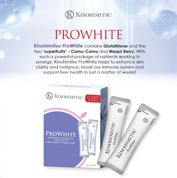 KINOHIMITSU Japan Prowhite Eliminate Spots Repair Cell Boost Liver x 30 Sachet