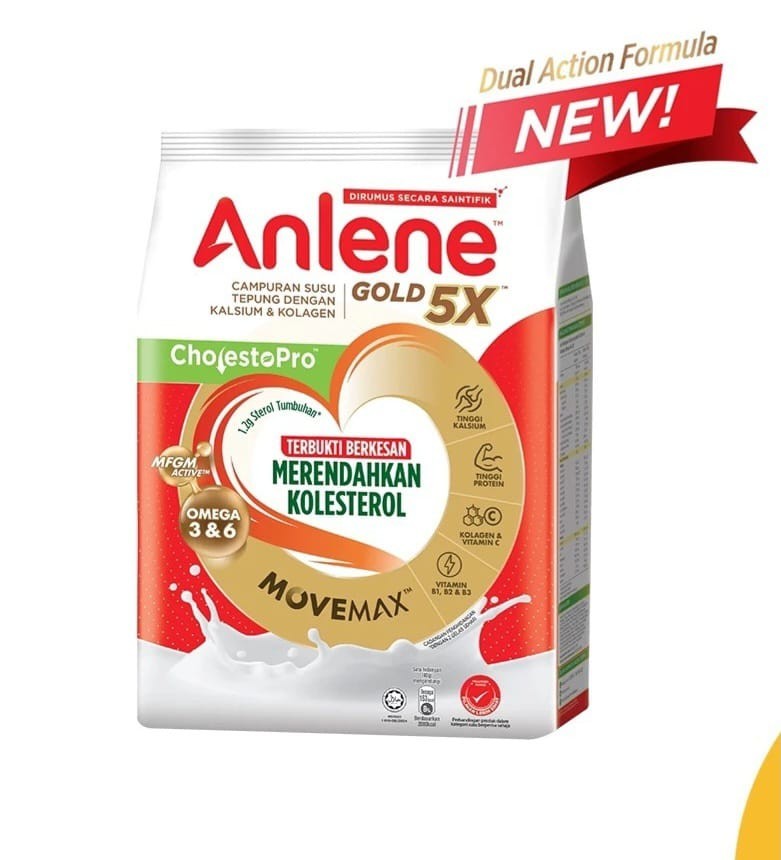 Anlene Gold 5X CholestrolPro Adult Milk Formula Powder 800g (Bundle of 3)