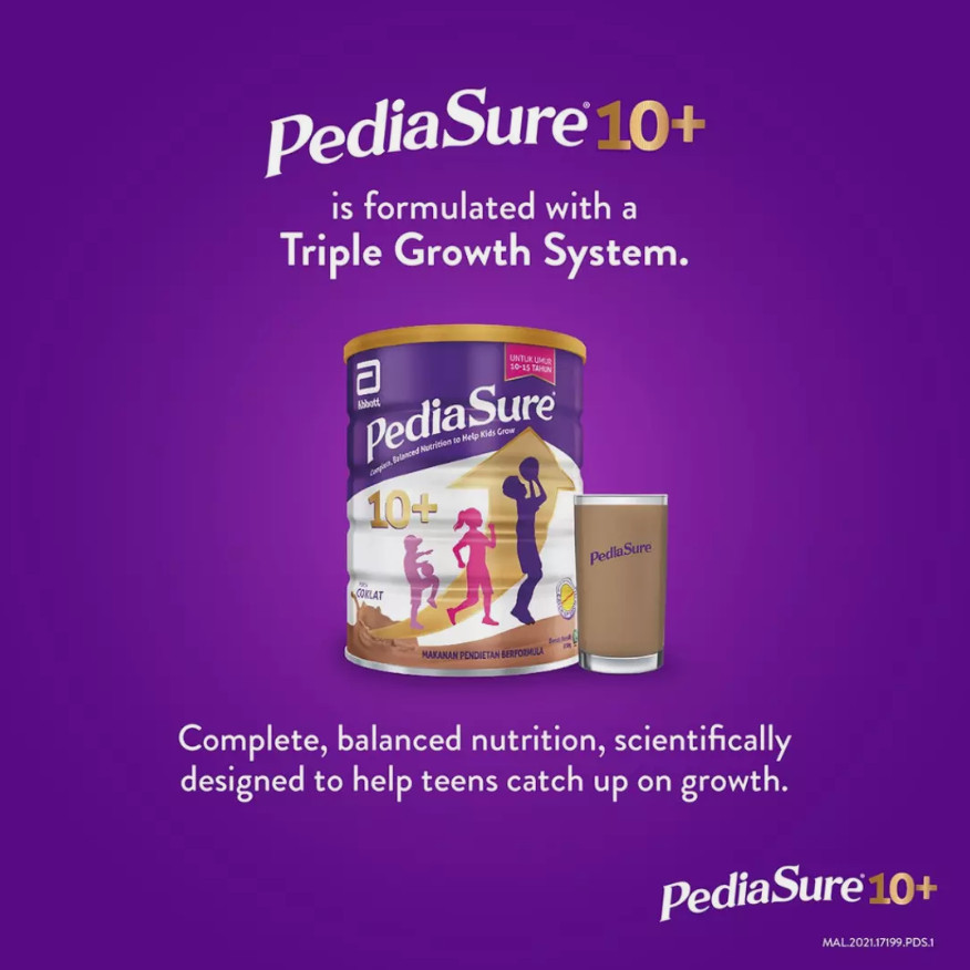 4 X Abbott Pedia Sure Optiheight Increase Height Kids 10-15 Yrs Old Vanilla 850g