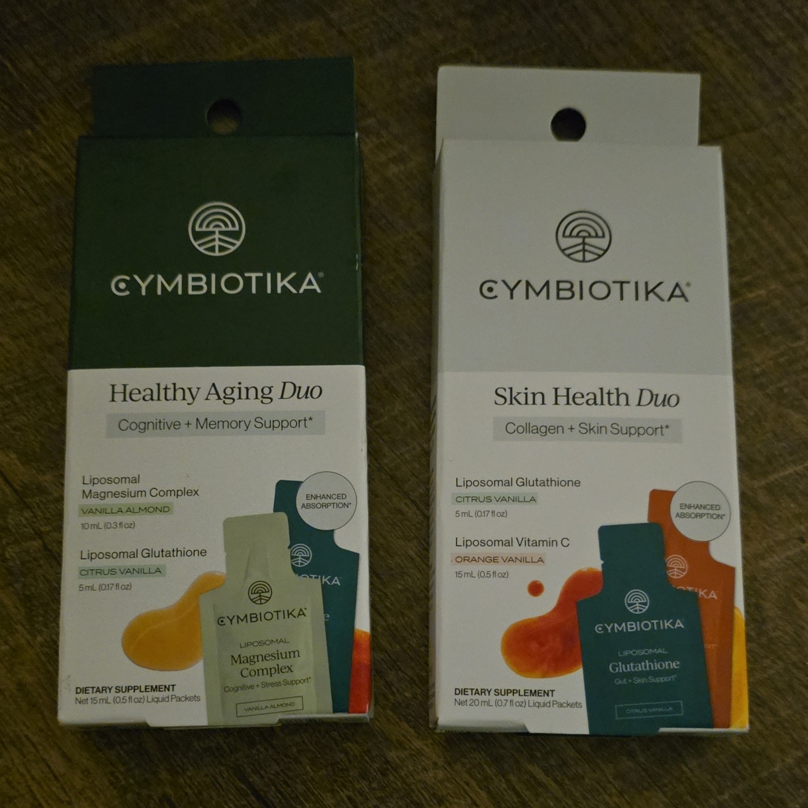 LOT OF 35 CYMBIOTIKA Healthy Aging & Skin, and Skin Health Duo