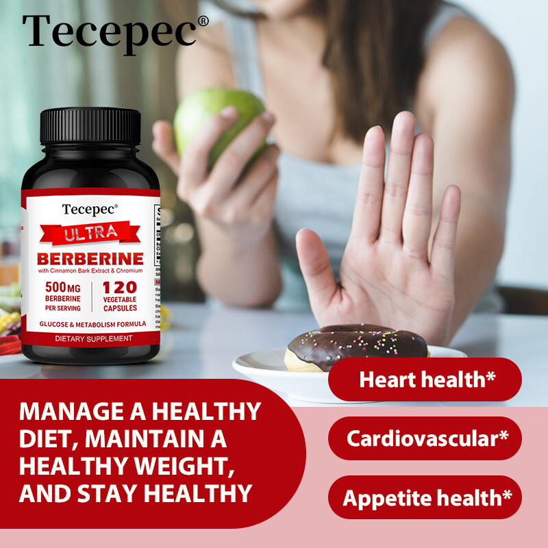 Ultra Berberine 500mg Plus Organic Cinnamon – Heart Health & Weight Management