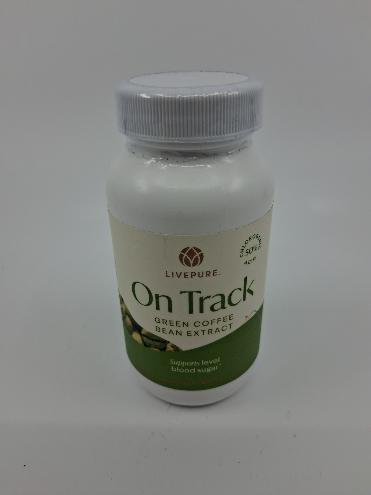 LivePURE On Track Green Coffee Bean Extract – 60 capsules EXP 10/2026 SEALED