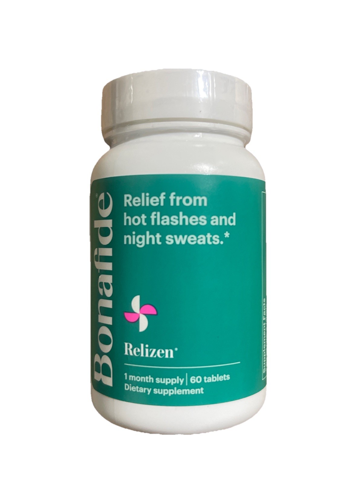 Bonafide Relizen Swedish Flower Pollen Extract 60 Tablets Hot Flash Relief 08/26