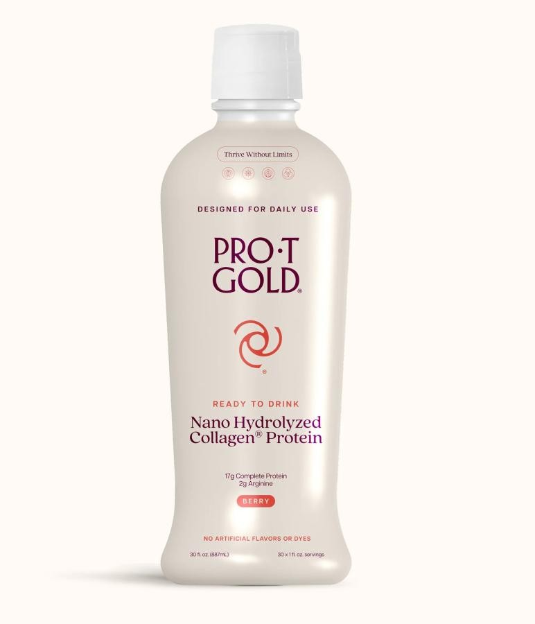 ProT Gold Liquid Protein Berry Flavor 30 oz Bottle Ready to Use Sugar-free 1 Ct.