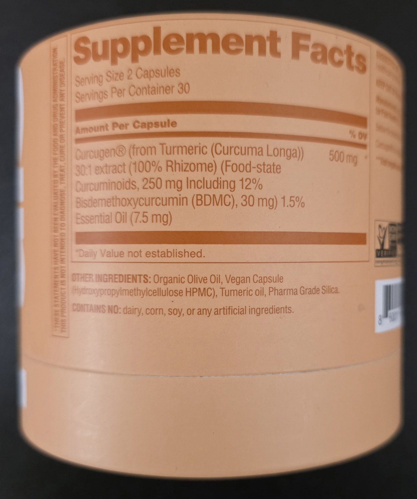 Pals Curcumin 500mg Herbal Supplement 60 Liquid Capsules 05/2027