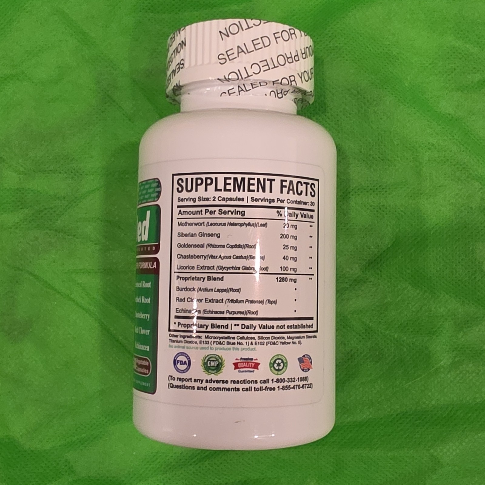 AMS FibroMed Stronger Formula 60 Veg Capsules 20 mg Gluten Free No Sugar