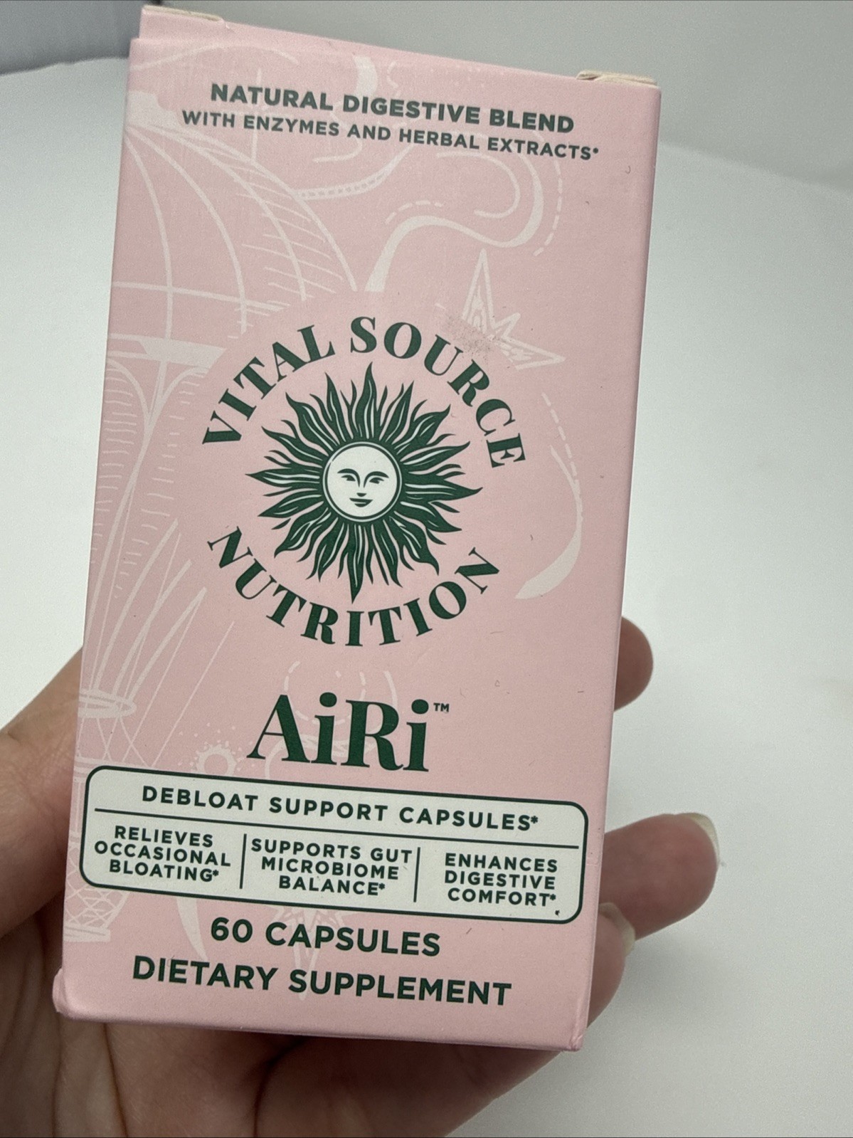 TikTok Viral Authentic Vital Source NUTRTTION AiRi Debloat / Digest Capsules