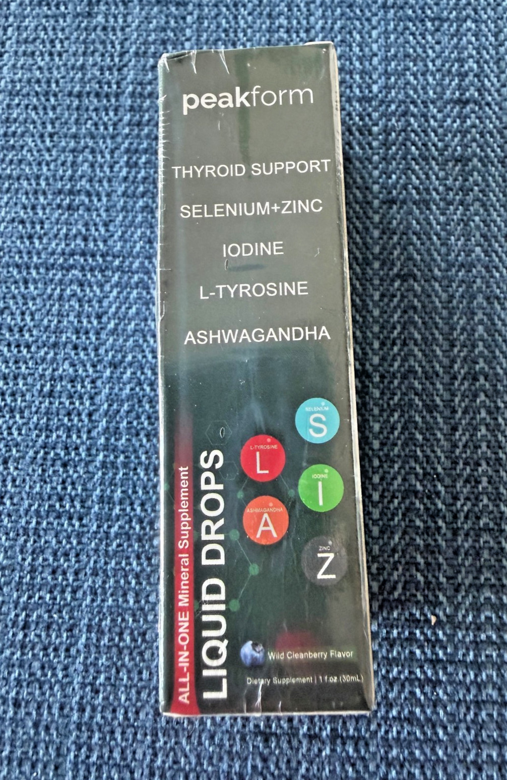 peak form thyroid support liquid drops new in sealed packaging
