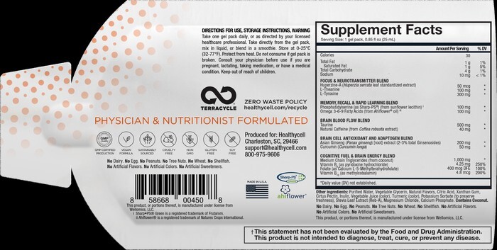 Healthycell Focus + Recall, 30 Packets – EXP: 6/2024