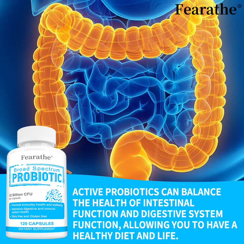 No Gluten Broad Spectrum Probiotic For Digestive 32 Billion Cfu Gut Health