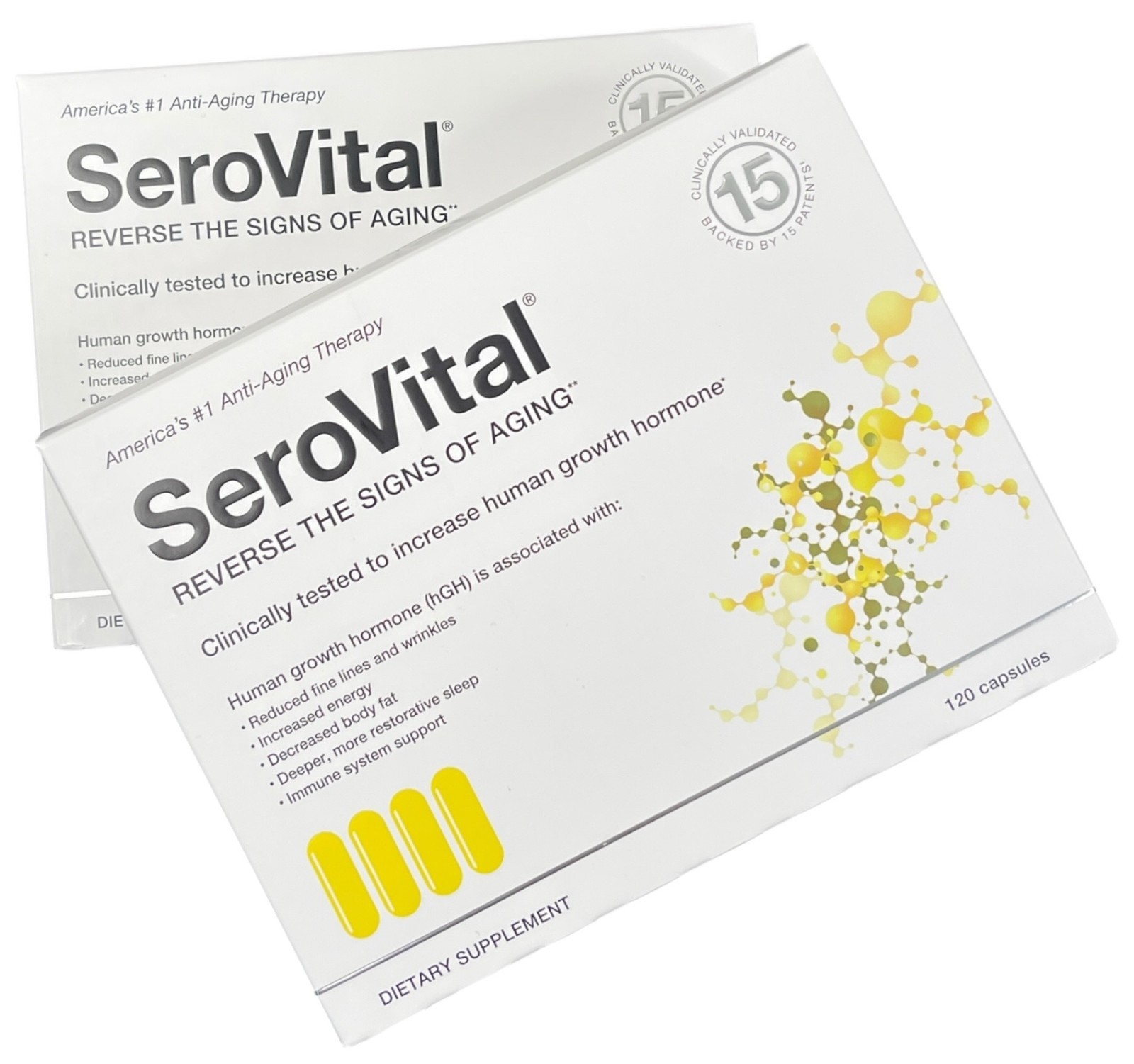 2 Month Supply of Serovital Supplement Anti-Aging Skin Energy Sleep Body Fat 2X