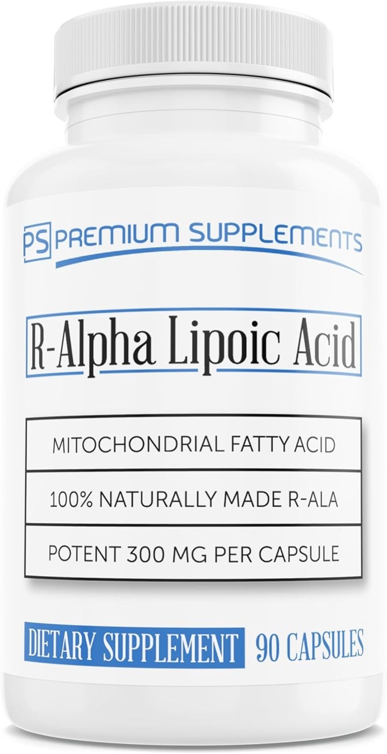 R-Alpha Lipoic Acid 300MG of Pure R-LIPOIC Acid 90 Count EXP 10/14/27