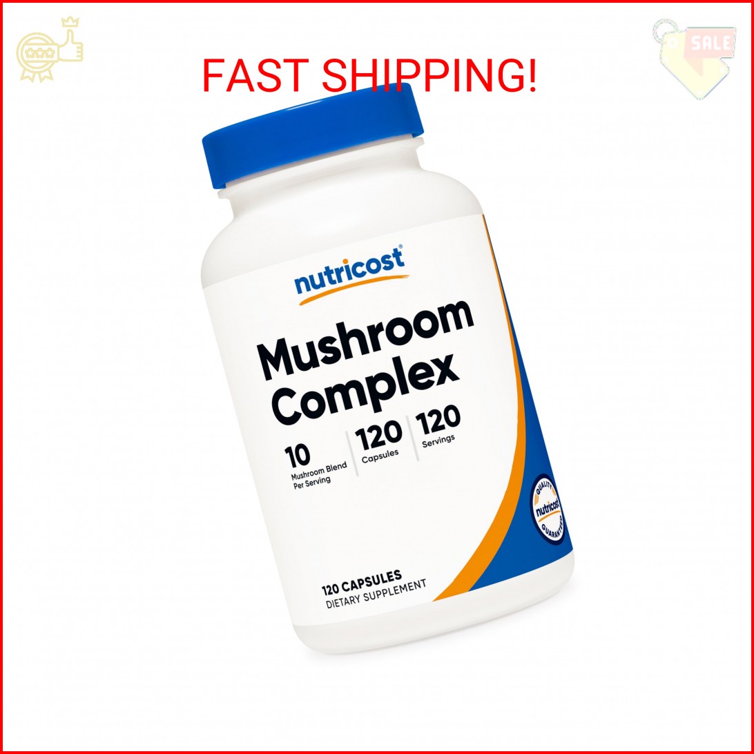 Nutricost Mushroom Complex Supplement, 120 Capsules for 120 Servings per Bottle