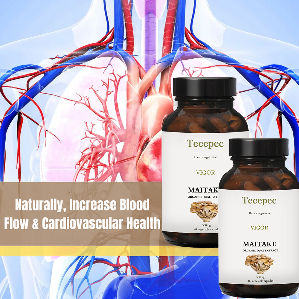 Maitake Mushroom 500mg | Organic Dual Extract | Energy & Immune Support