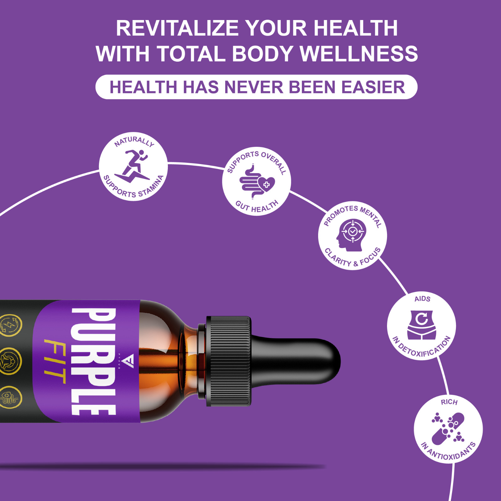 (3 Pack) Purple Fit Weight Management Drops, PurpleFit Support Supplement (6oz)
