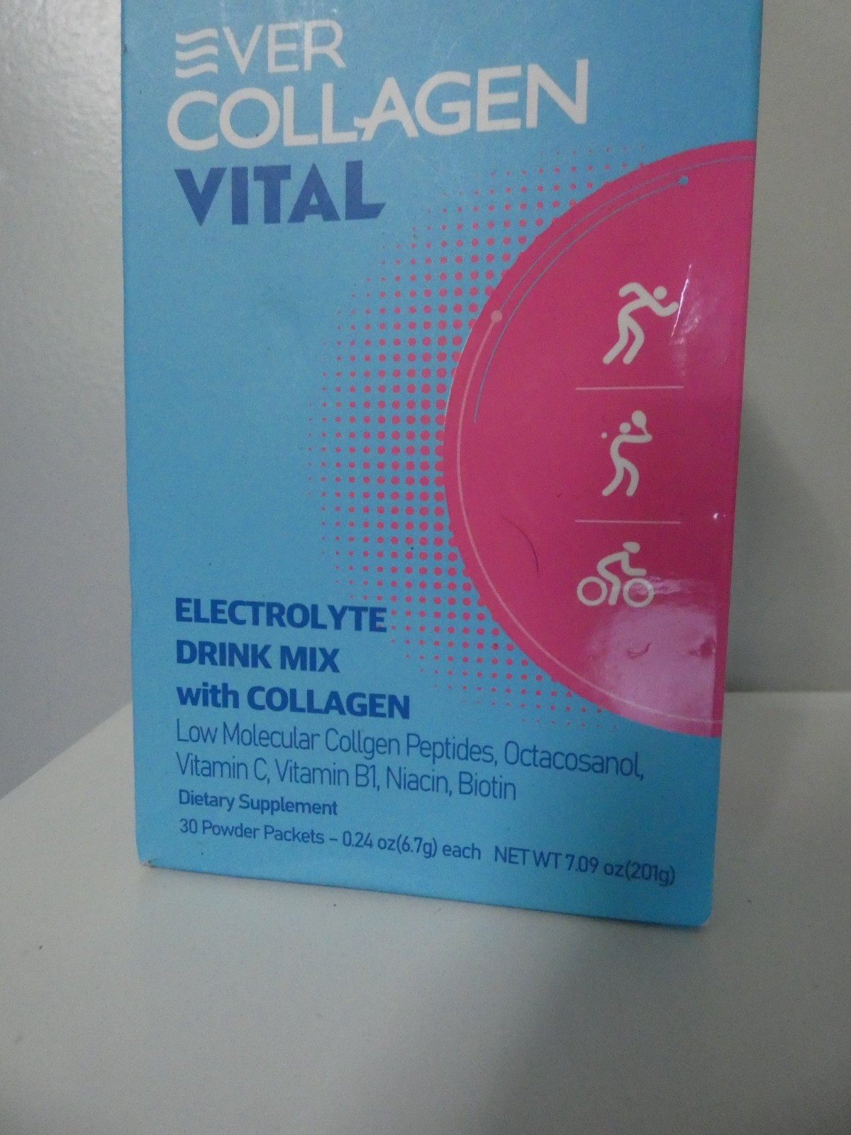 NewTree Ever Collagen Vital New 30 Pack Electrolyte Drink Mix Packets 09-26