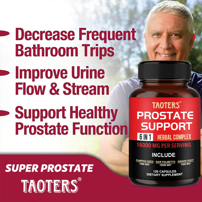 Prostate Support – Reduce Frequent Urination, Stamina supplement,60/120 Caps