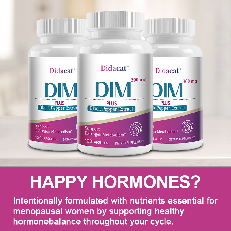 DIM Supplement 300mg – Menopause Health, Estrogen Metabolism & Balance