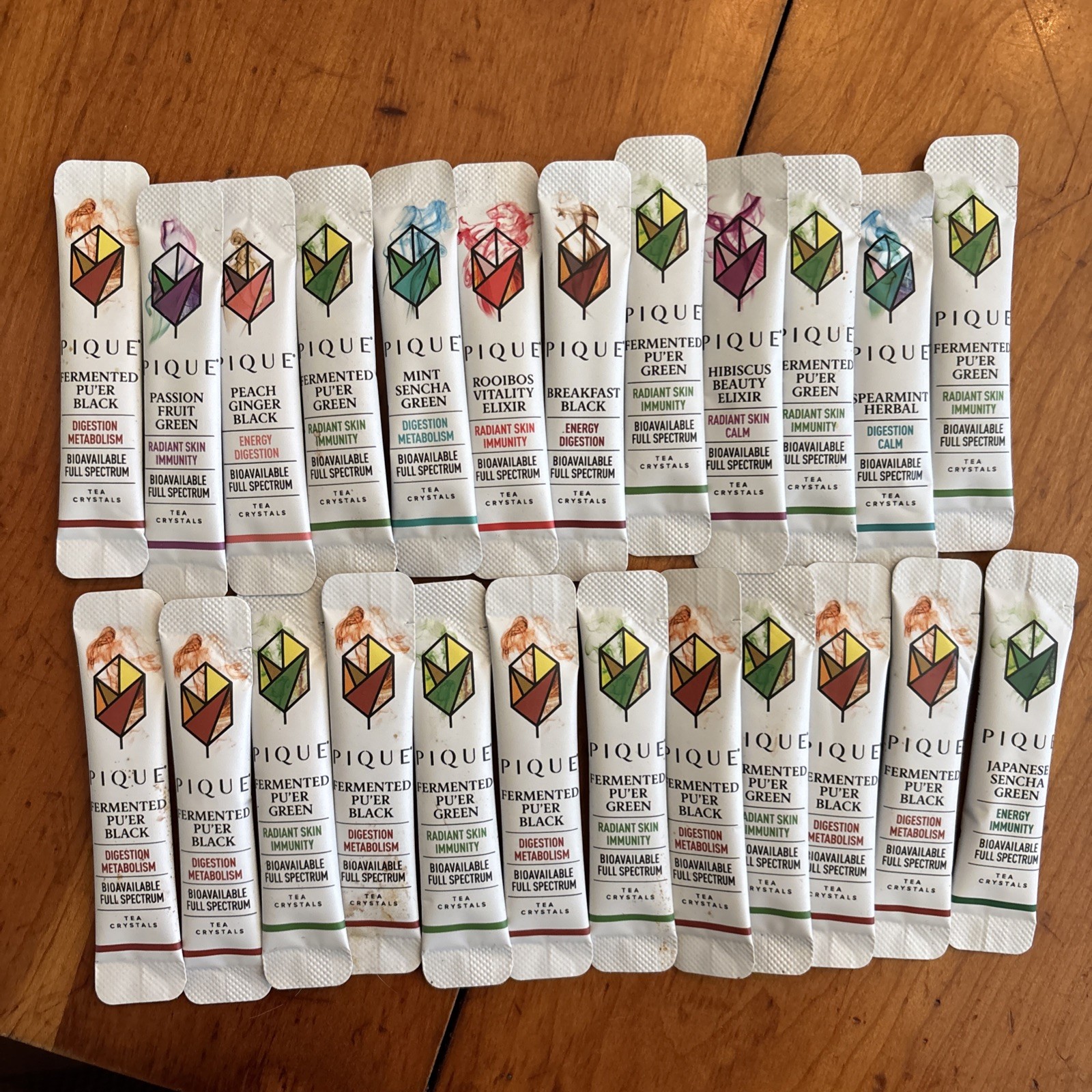 Pique Quiver Pack Samples Fermented Pu’er Green Radiant Immunity 24 Stick Packs