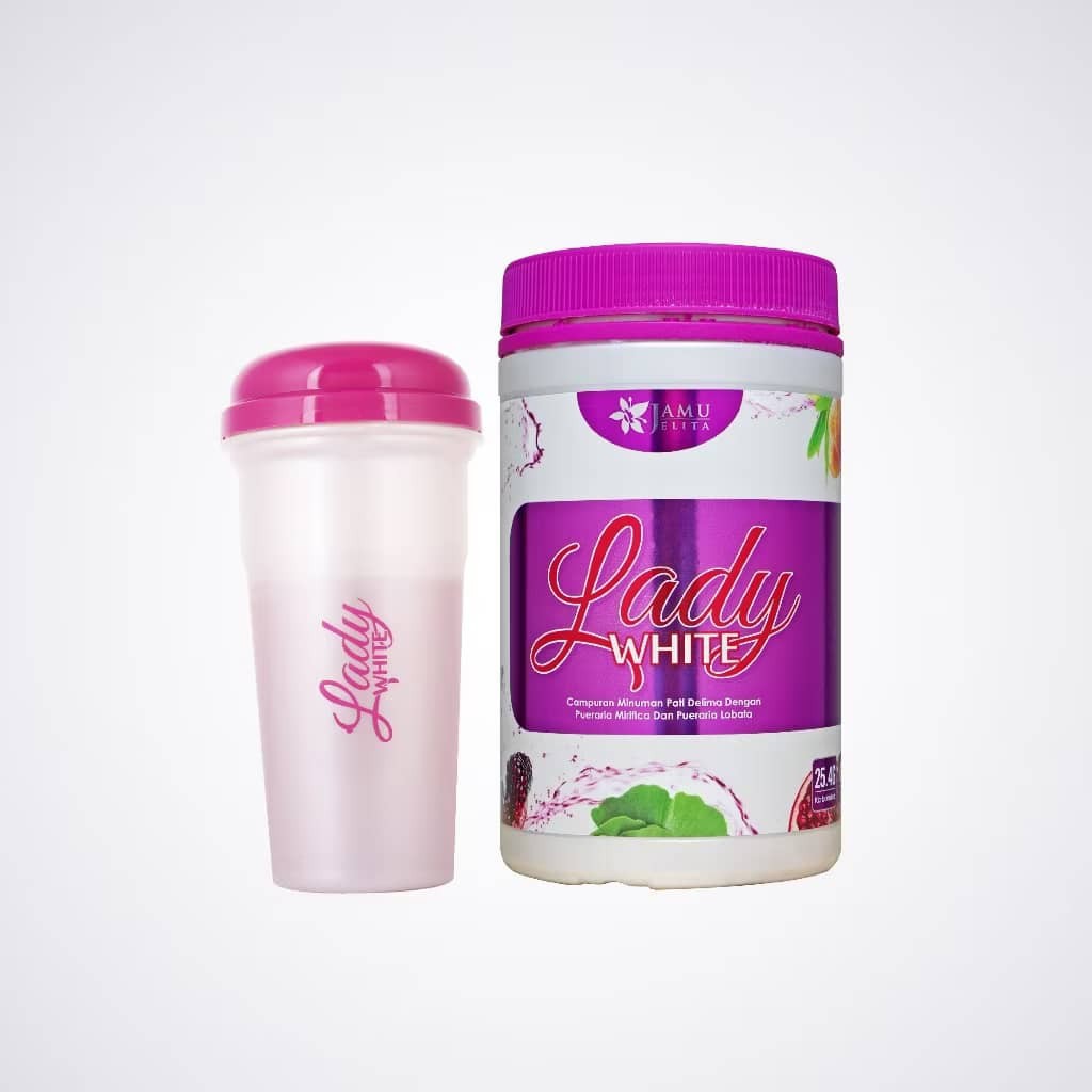 Lady White Jamu Jelita Drink Powder Elegance Booster for Women 400g NEW