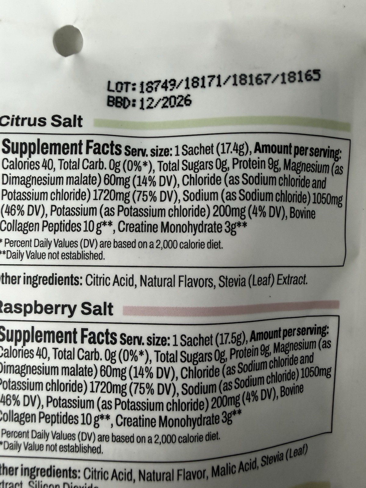 Harlo 3-in-1 Performance Mix Electrolytes, Collagen, Salty by Design 4 Sachets