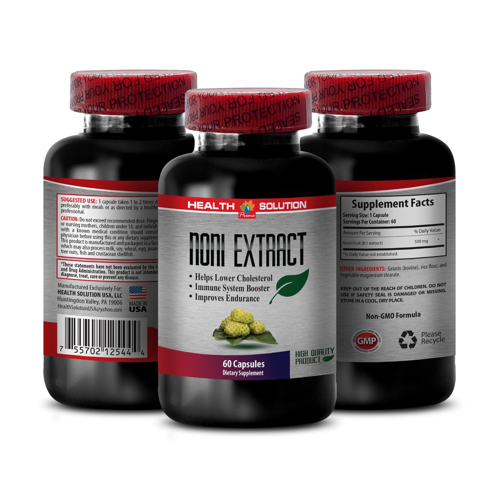 Noni Gentle Hydration – NONI EXTRACT – Noni Longevity Support 2 Bottles 120 Caps