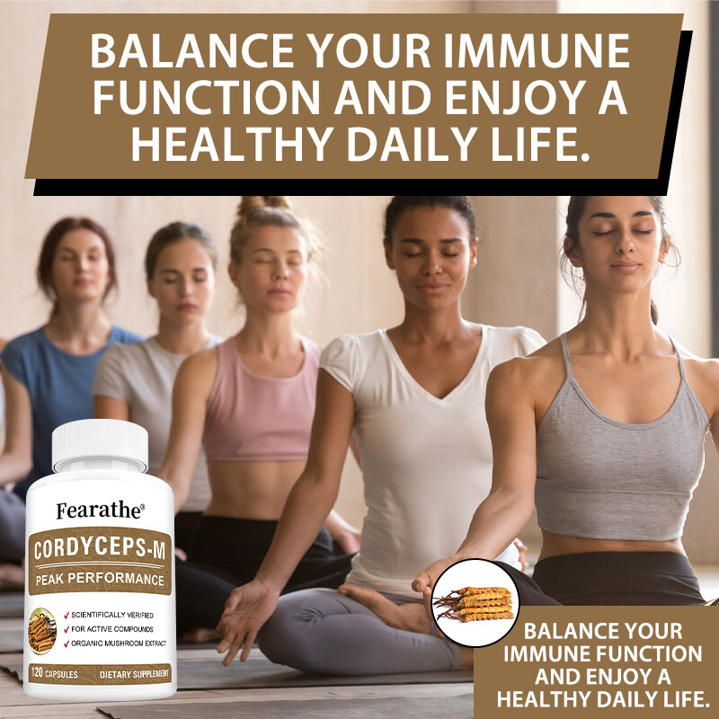 Cordycep-M, Cordyceps Mushroom Extract 1000mg, Boost Energy & Immune Support