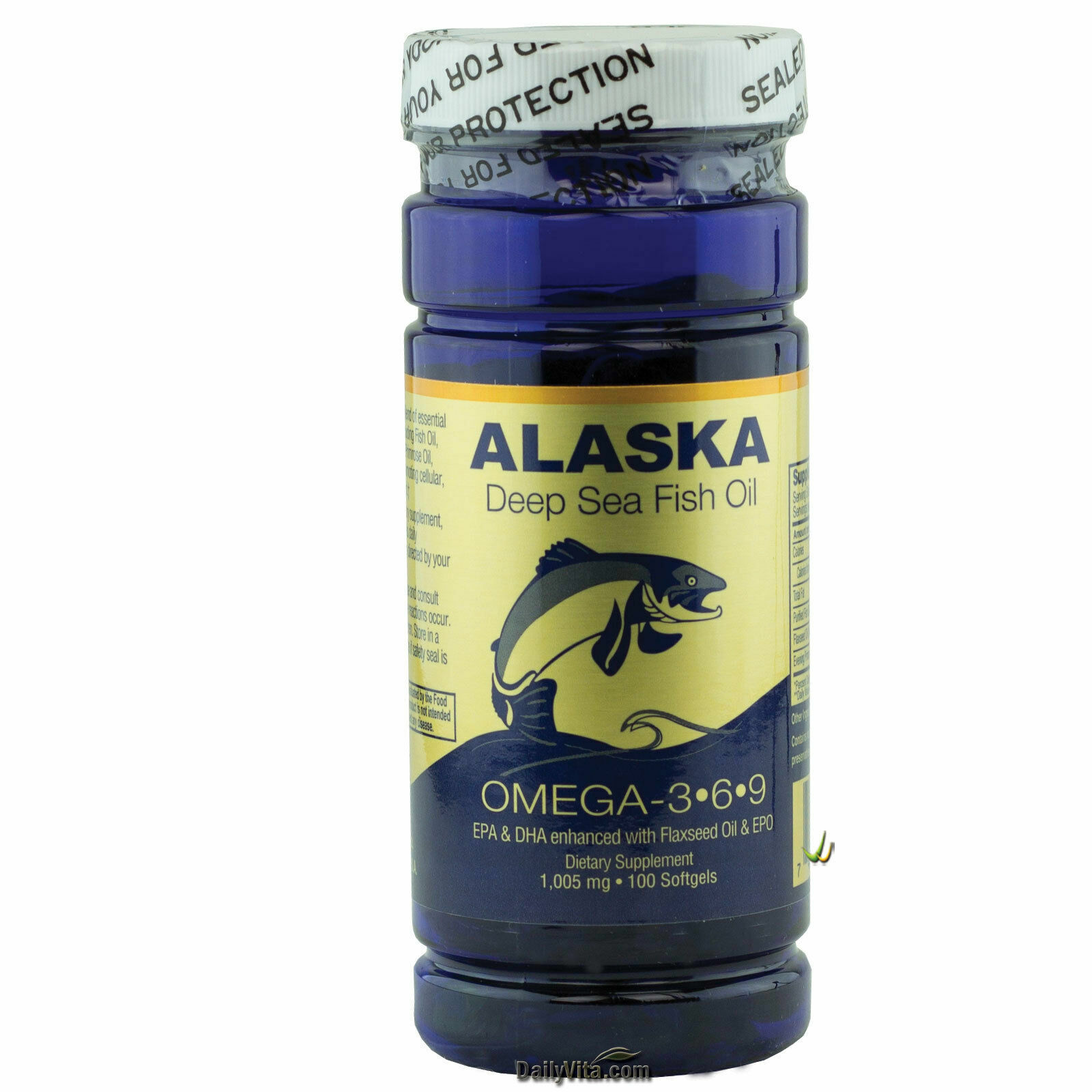 12 x Alaska Deep Sea Omega 3-6-9 Fish Oil EPA DHA 100 SGels