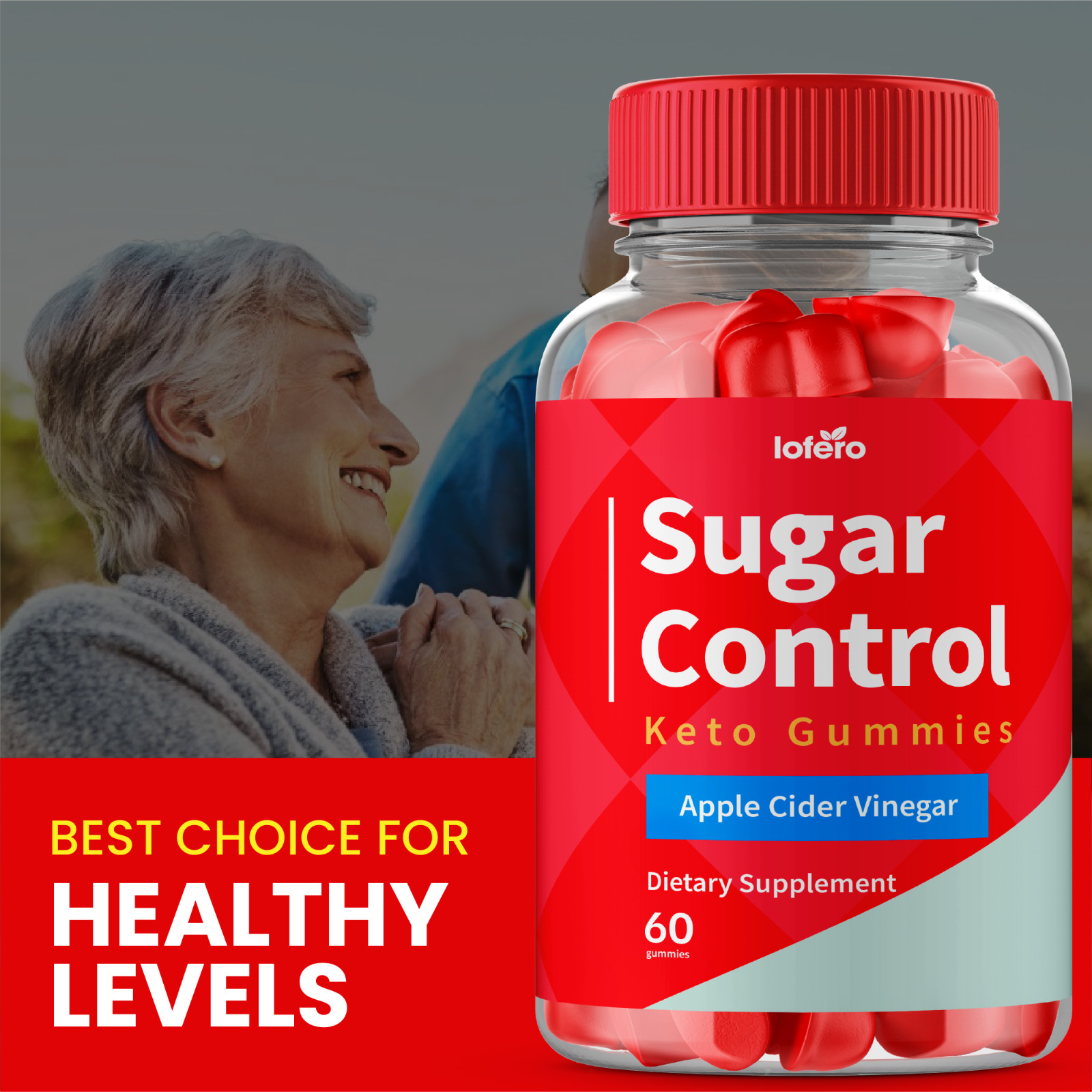 (3 Pack) Sugar Control Keto ACV Gummies 1000MG SugarControl Vitamin (180Ct)