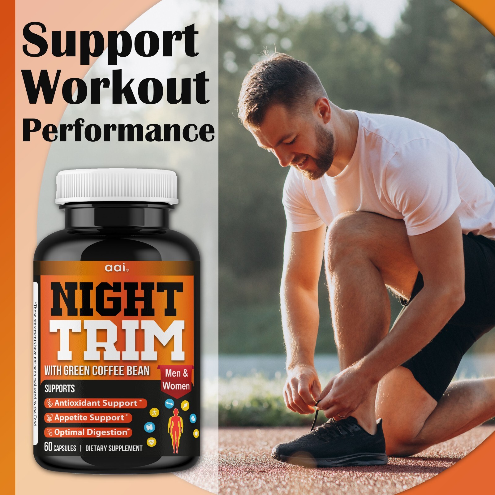 Night Time Fat Burner for Weight Loss Support Appetite Suppressant, Carb Blocker