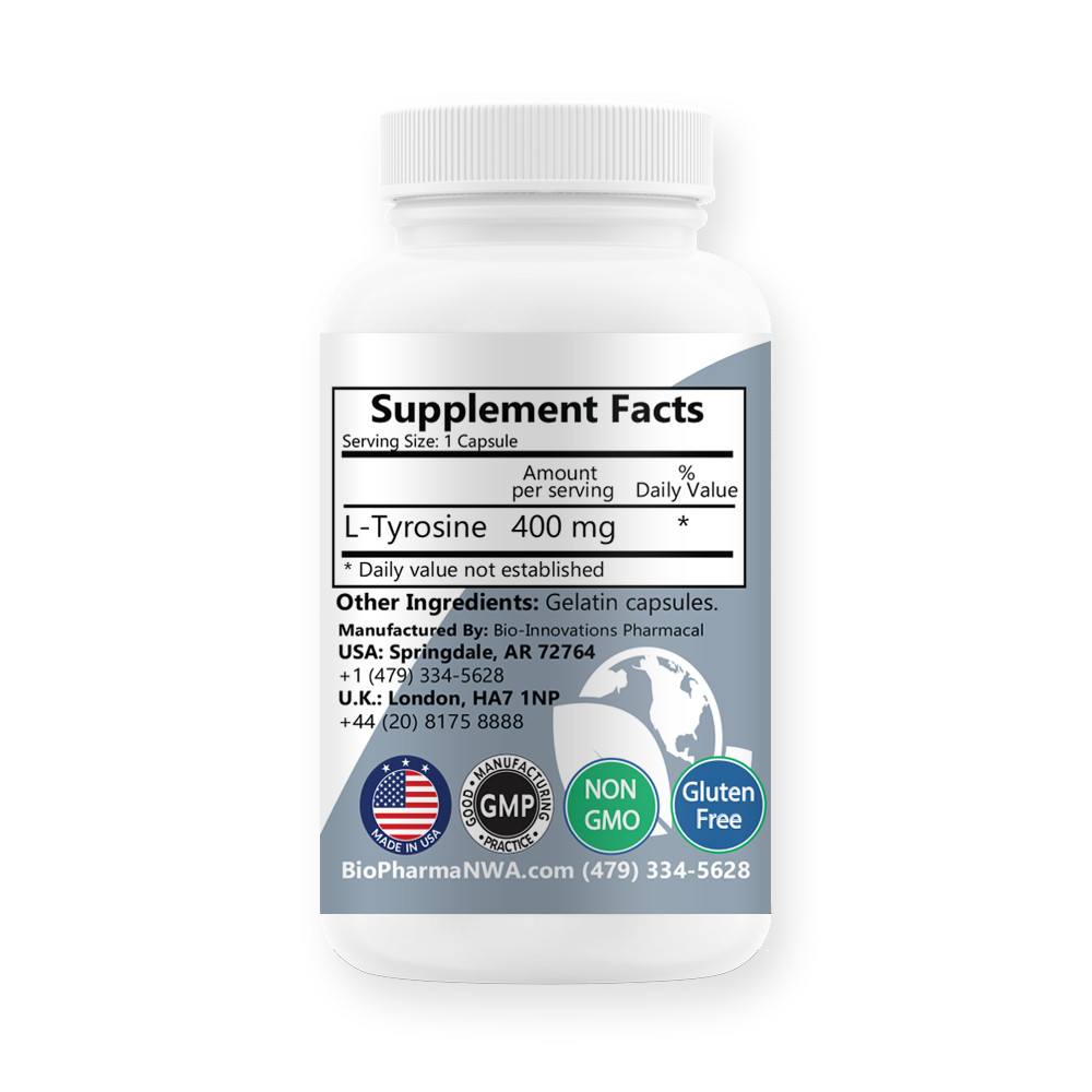 L-Tyrosine 400mg – eBay Only – Factory Special – 90ct